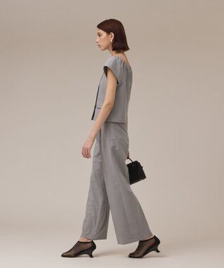 GRACE CONTINENTAL ラップワイドパンツ ストライプ