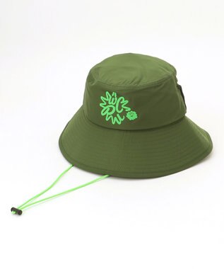 PW CIRCULUS 【手洗い洗濯可 / 小さくたためる】【UNISEX】NEW！ポケッタブルバケットハット  ゴルフ カーキ系