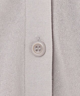 ANY SIS 【洗える】シアーVネック カーディガン ライトグレー