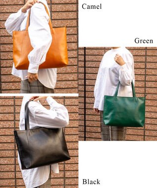 tsumori chisato CARRY ダンプティ トートバッグ 【シンプルなので通勤のビジネススタイルにも◎】 キャメル