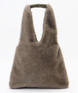 自由区 【SHIHOさん着用】イージーファー バッグ モカ