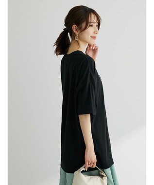 Green Parks ロゴ半袖チュニック Off White