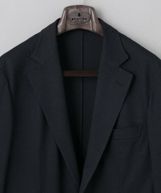 GOTAIRIKU 【通気性/ストレッチ/洗える】エアレースジャケット_ヘリンボーン柄 ブラックヘリンボーン柄