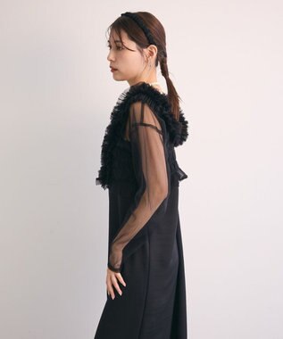 Green Parks ・Ｒａｉｌｍｅ　ＳＥＴ３点　チュールビスチェキャミワン Black