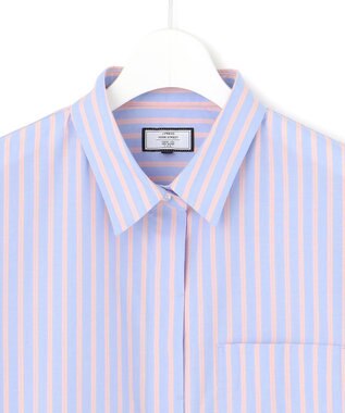 J.PRESS YORK STREET 【WOMEN】コットンタイプライター ドレープシャツ サックスブルー系2