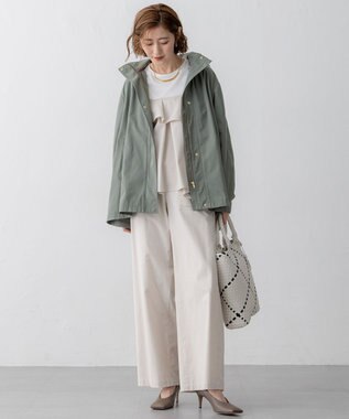 23区 L 【洗える】ライトクロスビスチェコンビ ジャージー カットソー ベージュ系