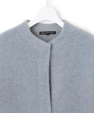 23区 S 【見上愛さん着用】ラクーンブレンドダブルフェイス ニット アウター スカイブルー系