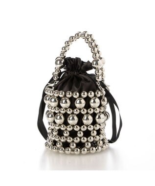 UNBILLION カシュカシュ cachecache / メタルボール2wayチェーンショルダーバッグ シルバー