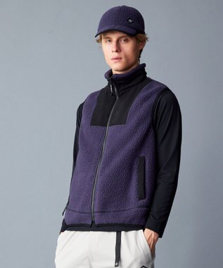 JOSEPH ABBOUD MOUNTAIN 【Eco素材/ライナードッキング対応】ポーラテック ボアフリース ベスト パープル系