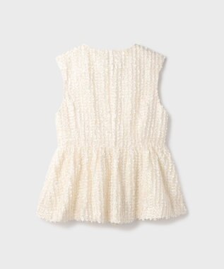 GRACE CONTINENTAL カットジャガードペプラムジレ キナリ