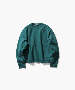 ATON NATURAL DYED URAKE | オーバーサイズスウェットシャツ - UNISEX DARK GREEN