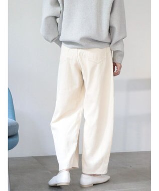 AMERICAN HOLIC コーデュロイコクーンパンツ Ivory