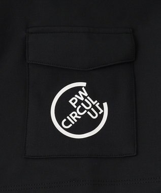 PW CIRCULUS 【MEN】【ストレッチ】ポケット モックネック シャツ ブラック