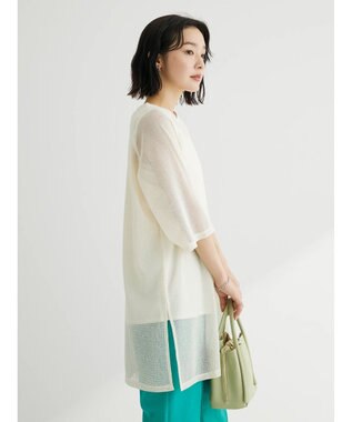 Green Parks ＳＥＴ２点メッシュラグランチュニック Off White