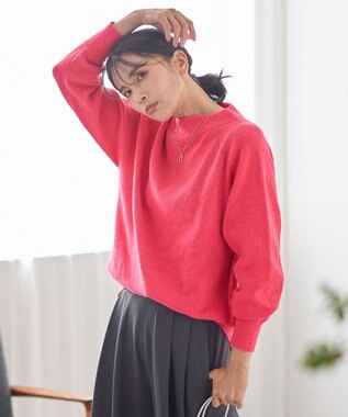 ANY 【8色展開】アゼボトルニットプルオーバー ピンク