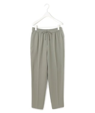 ICB 【UVカット・防シワ・洗える】ライトダブルクロス ドロストパンツ スモークグレー系