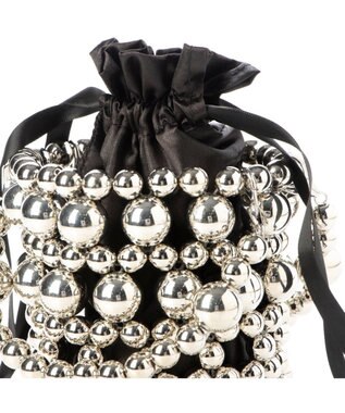 UNBILLION カシュカシュ cachecache / メタルボール2wayチェーンショルダーバッグ シルバー