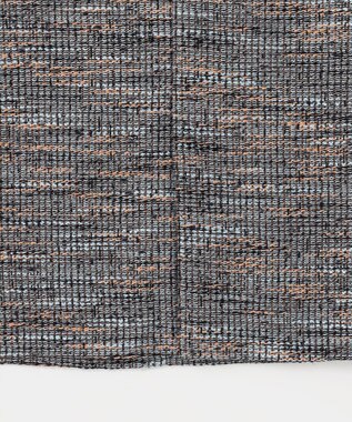 自由区 L 【洗える】エアリーツイード ジャンパースカート グレイッシュミントミックス