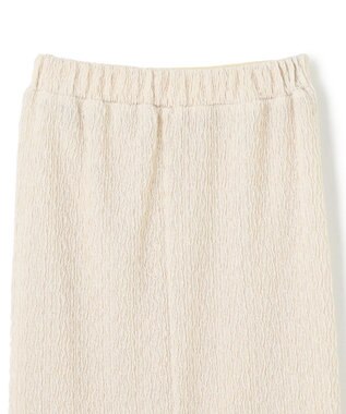 uncrave 【洗濯機洗い可】シャーリングレース スカート（uncrave WHITE） エクリュ