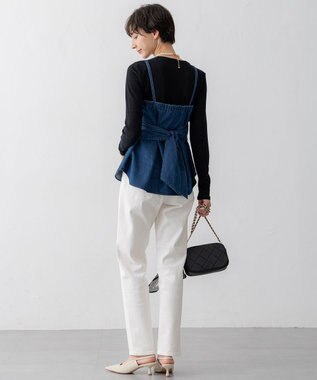 23区 【Oggi5月号掲載/洗える】シアー レイヤード TEE ブラック系