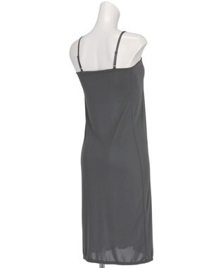 Wing カップ付きワンピース ラク きれいなバストシルエット 【シンクロブラワンピ】 キャミソール スリップ ET6022 ウイング／ワコール ダークブラウン