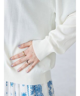 CRAFT STANDARD BOUTIQUE UVカット/接触冷感/マシンウォッシャブル/Vネックニットカーディガン Ivory