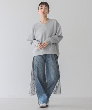 AMERICAN HOLIC Ｖネックスウェット Light Gray Mixture