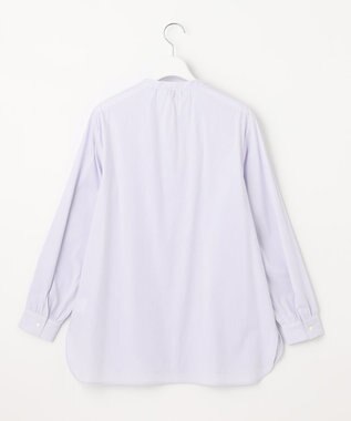 J.PRESS LADIES 【洗える】 BEZ VEGA ピンタック ストライプ ブラウス ふじ色系1