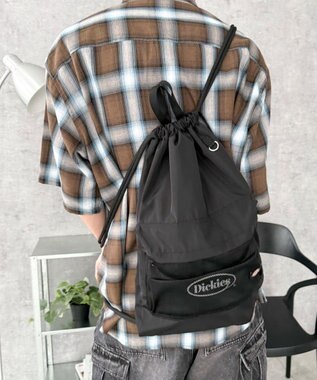 WEGO 【ユニセックス着用ITEM】別注Dickiesナップサック ブラック