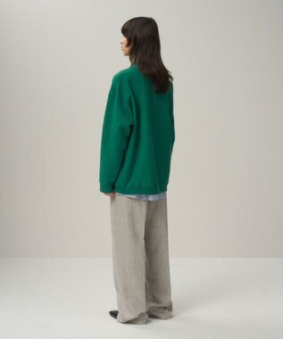 ATON LINEN WOOL TWILL | タックイージーパンツ LIGHT GRAY