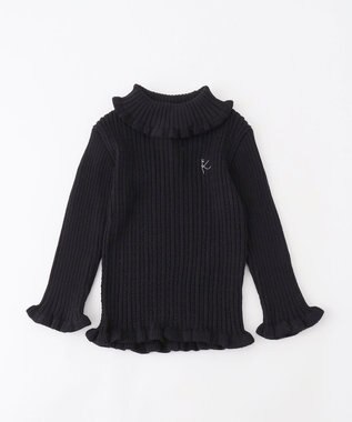 組曲 KIDS 【80-100cm】リブ ニット ブラック系