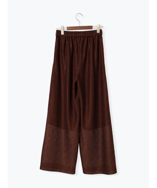 Te chichi クレープメッシュストレートパンツ（セットアップ可） ブラウン