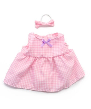 Mother garden マザーガーデン うさももドール 着せ替えぬいぐるみ Mサイズマスコット 《ギンガムチェックお洋服柄》 -