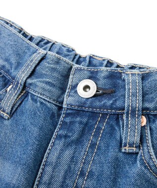 earth music&ecology ワイドフリンジデニムパンツ Indigo