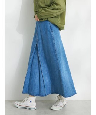 CRAFT STANDARD BOUTIQUE Ａライン４ＷＡＹデニムスカート Light Indigo