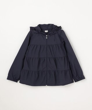 組曲 KIDS 【150-170㎝】 撥水ティアードマウンパ ネイビー