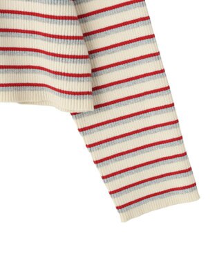 AMERICAN HOLIC マルチボーダーリブニットカーディガン Ivory