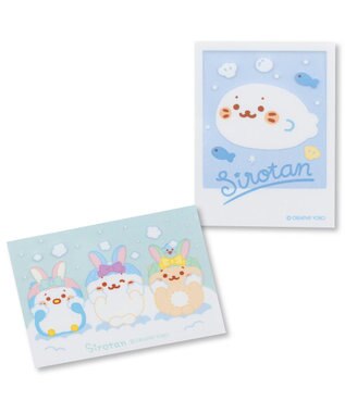 Mother garden しろたん どこでも一緒しろたんステッカー 2枚セット 《フォト風/洗顔 》 フォト風/洗顔