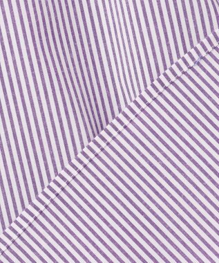 組曲 S 【加藤ローサさん着用】コットンタッチシャーティングボウタイ付き シャツ パープル系1