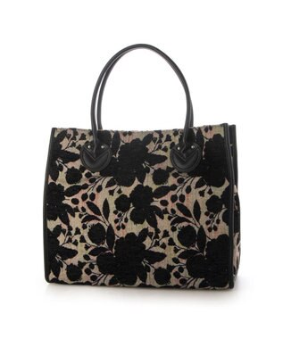 UNBILLION カシュカシュ cachecache / ジャガードスクエアトート ブラック