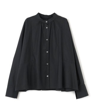UNFILO 【新色追加】ギャザーワイドシャツ ブラック