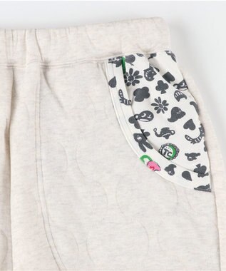 tsumori chisato SLEEP ツモリチサト ボトムス キルトニット素材(本体) あったか 長ズボン ルームウェア レディース UOW432 /ワコール アイボリー