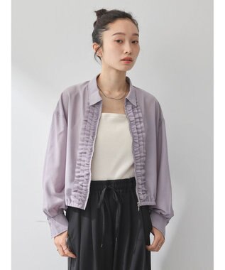 earth music&ecology フリルシャツ Lavender