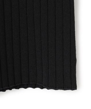 ICB 【洗える】シルクヴィスコースハイゲージ ジップアップカーディガン ブラック系