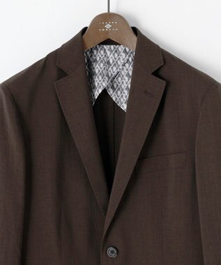 JOSEPH ABBOUD クールビズ【キングサイズ・洗える/軽量/清涼/ストレッチ】ハイツイストドライストレッチ ジャケット ダークブラウン系