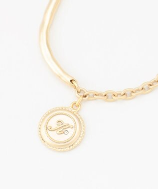 J.PRESS LADIES 【WEB限定・リバーシブル】 イニシャルコイン ブレスレット