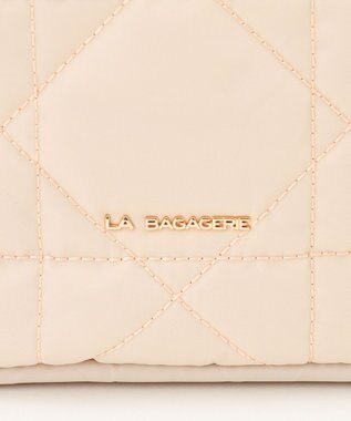LA BAGAGERIE グリッドキルティングリュック アイボリー