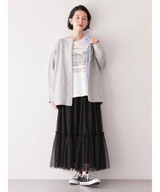 AMERICAN HOLIC ティアードチュールスカート Black