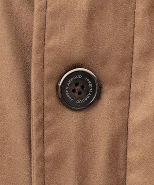 JOSEPH ABBOUD 【キルトレスダウン】ナチュラルダイスウェード ダウンコート キャメル系