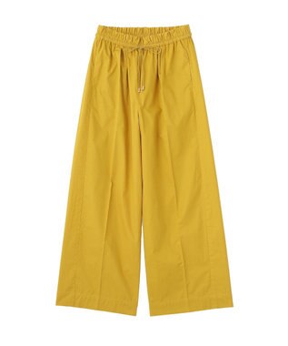 YECCA VECCA コットンイージー切替ワイドパンツ Yellow